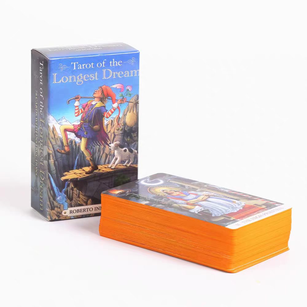 Tarot Deck With Guidebook - ไพ่ดรีมการ์ด 78 ใบที่ยาวที่สุด พร้อมคู่มือการใช้งาน ไพ่ทาโรต์สไตล์ไรเดอร์ เวท