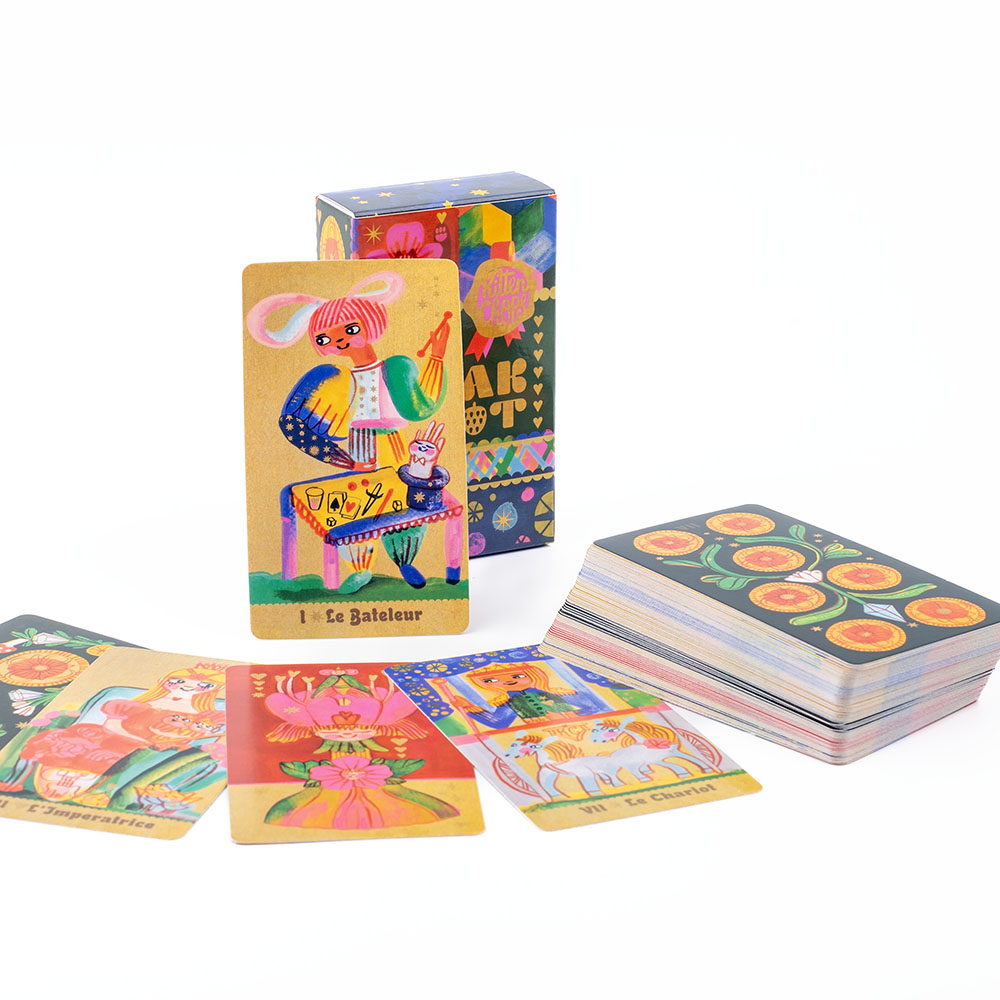 Tarot Deck With Guidebook - Pipspeak Tarot 10.3*6 ซม. สํารับ 78