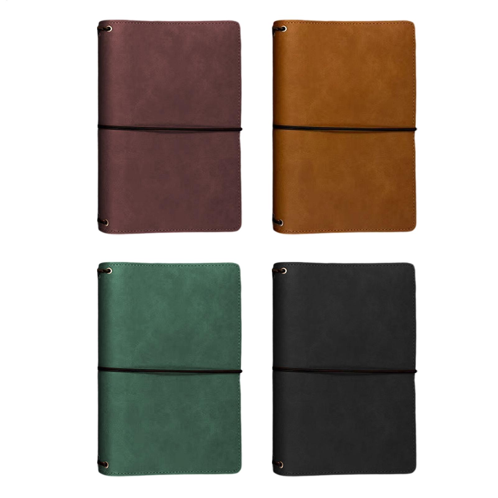 Vintage Leather Journal Notebook - ปกสมุดบันทึก A5 หนัง PU วินเทจ ปกป้องสมุดบันทึกประจำวัน