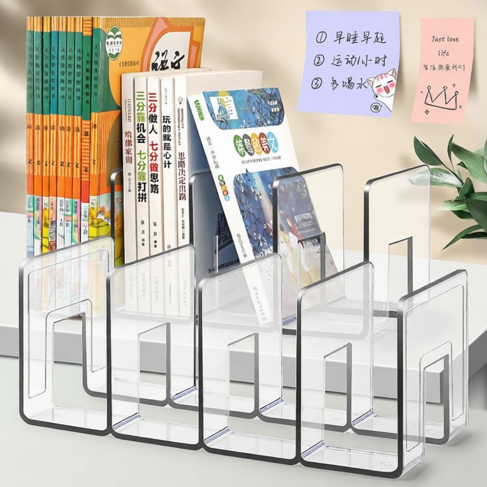 ที่จัดระเบียบโต๊ะทำงานอะคริลิก - Clear Acrylic Book Stand Holder บทวิจารณ์และราคา
