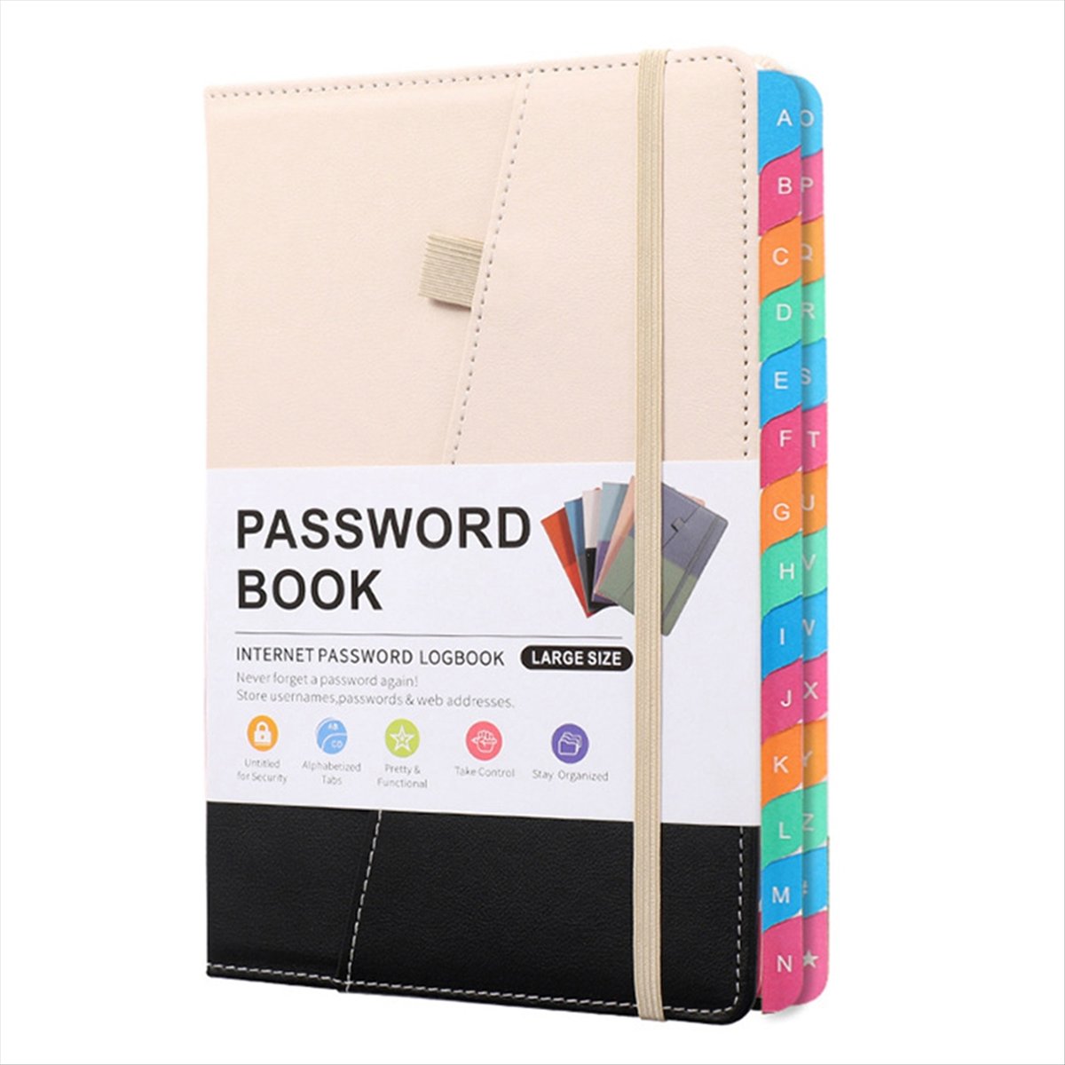 N82R สมุดจดรหัสผ่านพร้อมแท็บตั - Books บทวิจารณ์และราคา