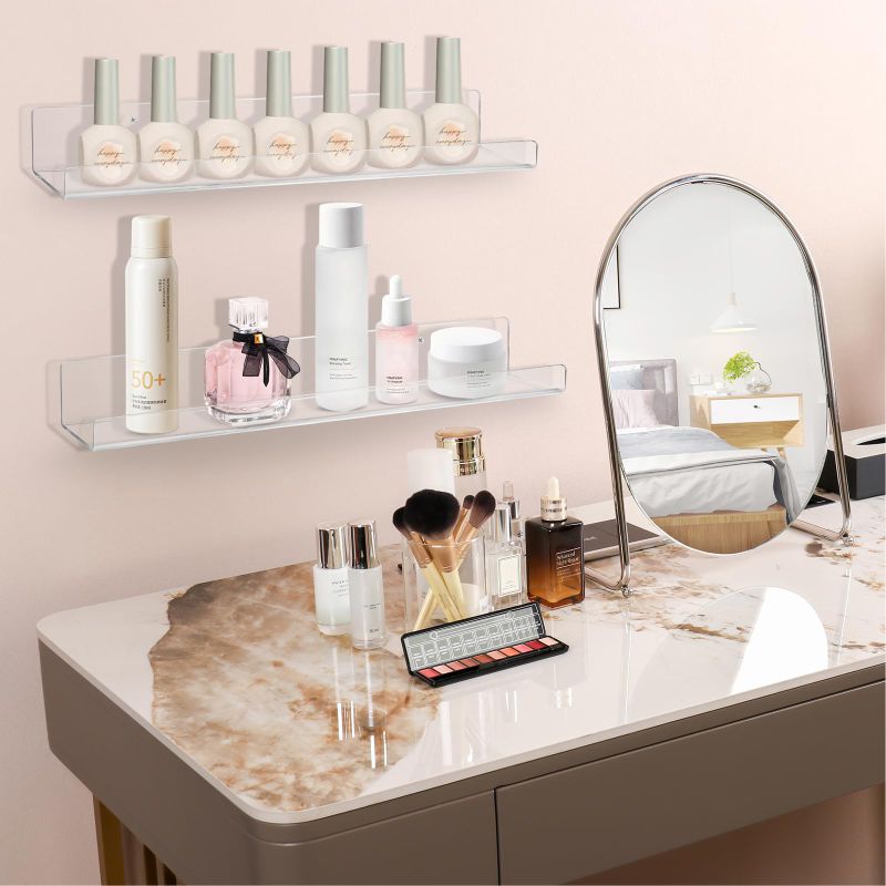 ชั้นวางอะคริลิคติดผนังรูปตัวยู - Clear Acrylic Book Stand Holder บทวิจารณ์และราคา