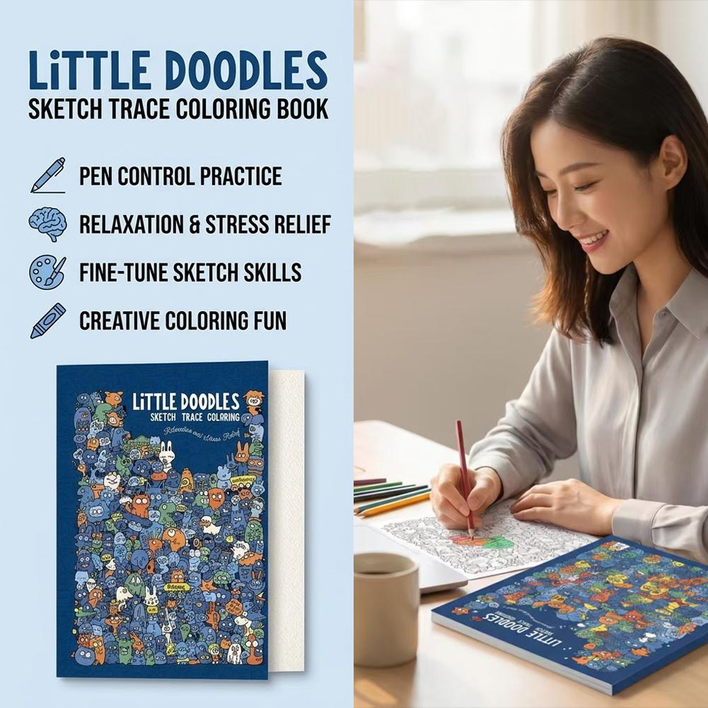สมุดระบายสีฝึกวาดเส้น ฝึกควบคุ - Adult Coloring Book Stress Relief บทวิจารณ์และราคา
