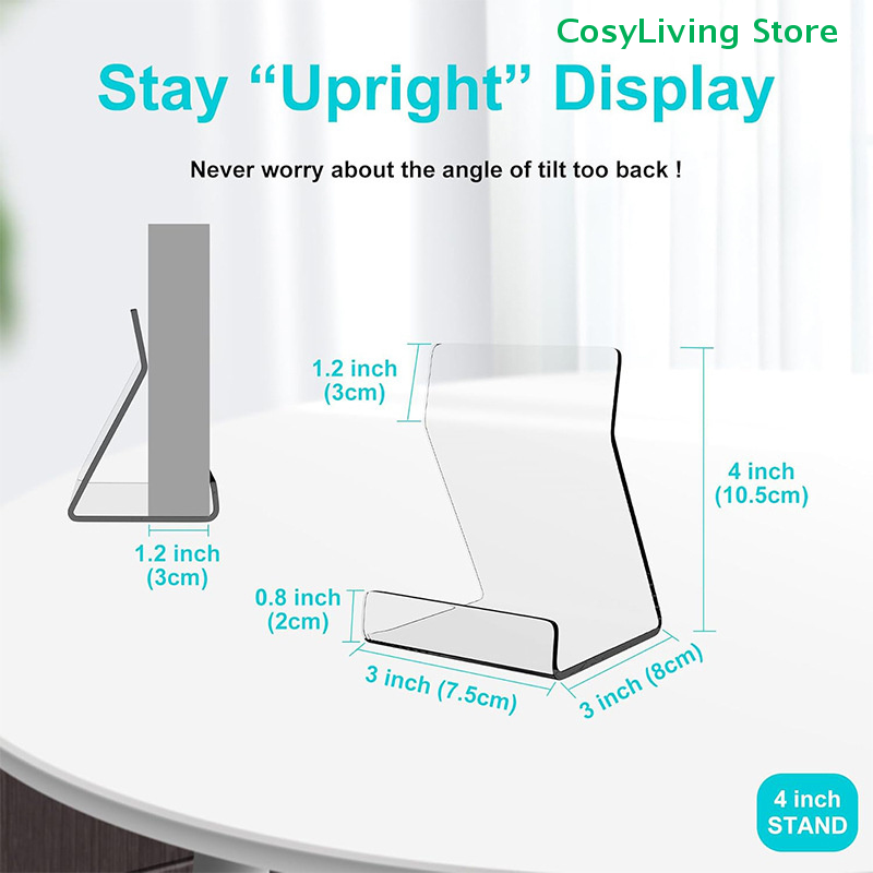 1/2/6 ชิ้นแท่นวางอะคริลิคใสสำห - Clear Acrylic Book Stand Holder บทวิจารณ์และราคา