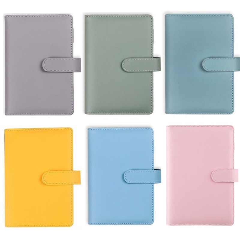 A6/A5 Macaroon สี PU หนัง DIY  - Vintage Leather Journal Notebook บทวิจารณ์และราคา